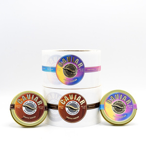 Bền tái sử dụng tùy chỉnh cao vòng lớn lên UV tại chỗ và lá vàng dập nổi Made Caviar container nhãn dán - Product Image 6