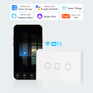 Cnskou nhà thông minh 4 gang chuyển đổi không dây điều khiển từ xa cảm ứng chuyển đổi cho tuya Wifi tường ánh sáng cảm ứng mô-đun Alexa cuộc sống thông minh - Product Image 2