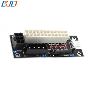 Carte d'adaptation d'<span class=keywords><strong>alimentation</strong></span> en gros pour usine : Connecteur ATX 24 broches <span class=keywords><strong>femelle</strong></span> <span class=keywords><strong>vers</strong></span> <span class=keywords><strong>Molex</strong></span> 4 broches, <span class=keywords><strong>SATA</strong></span> 15 broches, PCIE 6 broches - Product Image 4