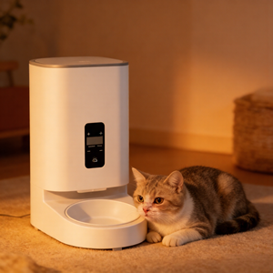 Tierbedarfsprodukte 4L Zeitgesteuerter Automatischer Hundefutterspender mit Getreideausgabe - Product Image 2