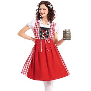 Tradizionale Oktoberfest tedesco birra ragazza Dirndl vestito Anime giapponese costumi da <span class=keywords><strong>cameriera</strong></span> uniforme da <span class=keywords><strong>cameriera</strong></span> <span class=keywords><strong>per</strong></span> i festival - Product Image 4