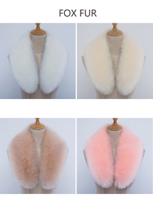 Femmes multifonctionnel Faux vison fourrure de renard col hiver cache-cou écharpe enveloppement pour veste manteau écharpe chapeau - Product Image 3