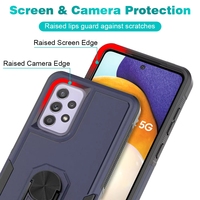 Coque de protection antichoc 2-en-1 en TPU+PC de haute qualité avec béquille pour A52 5G A16 A26 A36 A56 AS