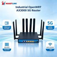 Routeur modem 5G HUASTLINK Openwrt avec carte SIM, USB3 haute vitesse, Wifi sans fil, Wifi6, LTE 4G, modem CPE 5G avec emplacement pour carte SIM