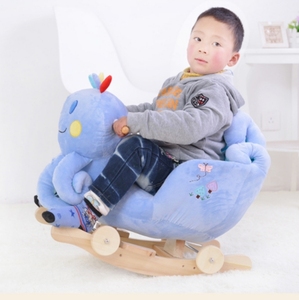 Kinderspiel zeug Baby Plüsch Schaukel pferd - Product Image 3