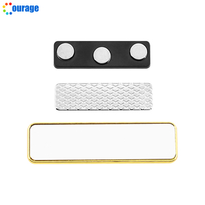 Offre Spéciale : Badges nominatifs vierges imprimables en or et argent avec aimant, étiquettes nominatives par sublimation avec plaque en aluminium, vente en gros - Product Image 3