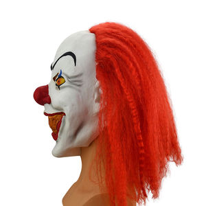 ชุดคอสเพลย์ตัวตลกน่ากลัว จมูกแดง ฟันน่าขนลุก ตาแดง วิกผมแดง หน้ากากเต็มหน้า อุปกรณ์ประกอบชุดปาร์ตี้ ทำจากยางลาเท็กซ์ - Product Image 5
