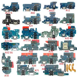 适用于三星银河A10 s A11 A12 A15 A20 A21S A13 A41 A51A32手机零件原装充电充电器连接器端口Flex