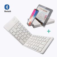 Sans fil ergonomique Ultra mince Portable russe sans fil pliable BT clavier pour Smartphone