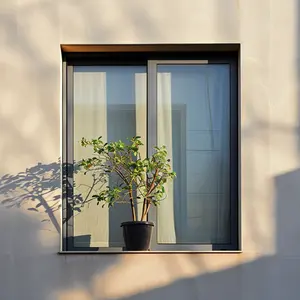 Ev sürgülü pencereler ses geçirmez rüzgar geçirmez cibinlik özel çift sırlı cam termal mola alüminyum sürgülü pencereler