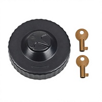 Bouchon de réservoir de carburant en fonte verrouillable Tx-0014 123mm avec double clé antivol pour camions FAW Jiefang J6 J6P J6F Aowei