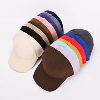 Casquette de baseball en velours côtelé avec logo personnalisé, 6 panneaux, couleur unie, style Dad Hat, chaude pour l'hiver, décontractée, pour le sport, vente en gros