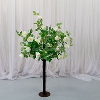 Luckygoods Dekorative Blumenbäume Hochzeitstisch Grüner Baum Tischdekoration Innen/Außen Kugelförmige Weihnachtsbäume Deko
