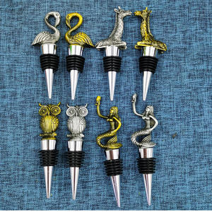 Aangepaste Creatieve Zwaan Giraf Adelaar Zeemeermin Uil Vorm Wijnfles Stoppers Dier Flamingo Wijn <span class=keywords><strong>Stopper</strong></span> - Product Image 2