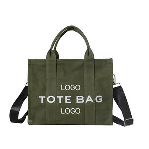 Nuova moda borsa a tracolla alfabeto di grande capacità per donna con chiusura a cerniera materiale in tela Design portatile-spaziosa borsa a tracolla - Product Image 5