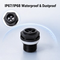 Soupape de ventilation à visser M12 M16 avec boîtier PA66, joint en silicone et membrane EPTFE, étanche IP68 pour phare automobile