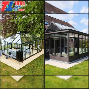Nouvelles Tendances Solariums Personnalisés 4 Saisons Préfabriqués à Toit Incliné Modulaires pour Jardin et Véranda - Product Image 6