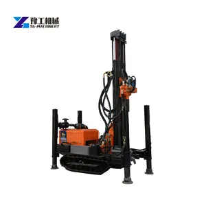 200m DTH truck mounted air compressor geothermal water well drilling machine in India