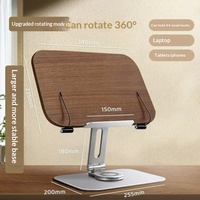 Support de Lecture en Alliage d'Aluminium, Étagère de Bureau pour Enfants, Support de Tablette PC Multifonctionnel Pliable et Rotatif à 360 Degrés, Marque OEM