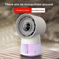 Ventilateur anti-moustiques rechargeable avec logo personnalisé, lampe électrique anti-moustiques, ventilateur anti-moustiques portable sans pales