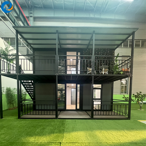 Casa Contenedor Expandible Moderna de 40 Pies y 20 Pies de Ancho, Casa Móvil de Dos Pisos de Ancho Doble - Product Image 1