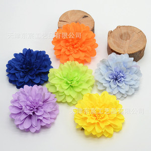 Fleurs de dahlia en soie artificielles Dongchen Arts Crafts pour la décoration des boutiques, salons, événements, albums photo, matériaux de bricolage - Product Image 4