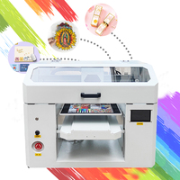 Imprimante UV LED de bureau A3 3360 bon marché, petite, à plat, 3D, en relief, CMYK, encre blanche, machine d'impression jet d'encre pour acrylique, bois, autocollant DTF