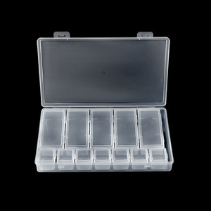Transparent Plastic Storage Box 13 Compartment Large Capacity With Lids For Beads Diamond Painting Organizing Toy Storage - Product Image 1