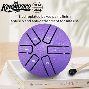 Mini tambour <span class=keywords><strong>à</strong></span> langue en acier pour enfants |   Instrument <span class=keywords><strong>de</strong></span> percussion <span class=keywords><strong>de</strong></span> poche <span class=keywords><strong>à</strong></span> 6 notes <span class=keywords><strong>de</strong></span> 3 pouces |   Jouet musical traditionnel portable, cadeau - Product Image 3