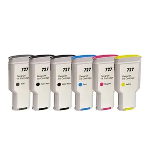 Tanque de tinta 727 Color Premium Compatible con <span class=keywords><strong>HP</strong></span> DesignJet T920 T1530 T1500 T2500 T2530 Impresora Genérico HP727 Cartucho de tinta - Product Image 1