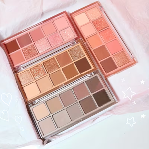 Paleta de Sombras de Ojos de 10 Colores: Rosa, Marrón, Negro Ahumado, Mate, para Contorno Facial, <span class=keywords><strong>Dorado</strong></span>, Gris, Marrón Tierra - Product Image 3