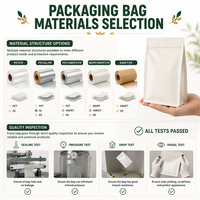 Sacs d'emballage pour café en mylar à fond plat imprimés avec la marque personnalisée, 250 g, pochettes en plastique avec cordon pour le stockage du café
