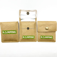 Cenicero de bolsillo portátil con bolsa de ceniza reutilizable impresa con logotipo corporativo personalizado para fumadores en movimiento