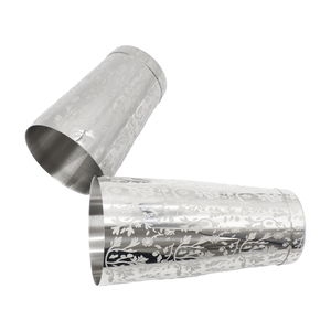 Coctelera Boston de Acero Inoxidable RTS 28/18oz, con Patrón Grabado, Herramientas Metálicas para Coctelería, para Bartender, Gran Venta - Product Image 5
