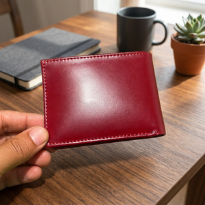 Portefeuille à trois volets en cuir véritable pour homme, portefeuille compact pliable avec plusieurs emplacements pour cartes et documents d'identité - Product Image 3