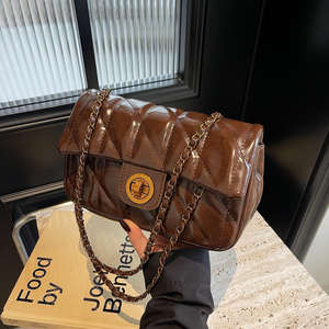 Bolso de hombro de moda para mujer, nuevo diseño de malla con enlaces, estilo nicho - Product Image 3