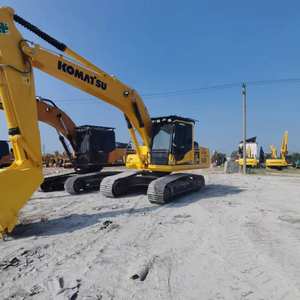 Excavatrice hydraulique sur chenilles Komatsu PC210 d'occasion de 21 tonnes de haute qualité, presque neuve, pour les projets de construction - Product Image 5