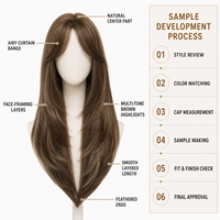 Perruques synthétiques longues et lisses blond miel dégradées pour femmes, résistantes à la chaleur, avec bonnet ajustable et racine naturelle, vente en gros