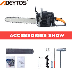 Motosierra Industrial de Alta Calidad ADEYTOS, Cadena de 20 Pulgadas, Motor de Gasolina de 2800W y 58cc, Arranque Fácil, Máquina para Cortar Madera - Product Image 5