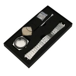 Piezas de reloj de acero inoxidable, 316L, 20ATM, compatible con SKX007, NH35, NH36, movimiento <span class=keywords><strong>sin</strong></span> anillo, funda con juego de reloj de pulsera, novedad - Product Image 4