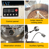 Torréfacteur de café électrique en acier inoxydable de 2 kg bon prix torréfacteur de café commercial domestique à gaz industriel