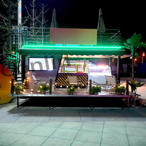 Bar conteneur mobile Restaurant <span class=keywords><strong>Pub</strong></span> Buffet Présentoir de nourriture Bar conteneur sur roues à vendre - Product Image 6