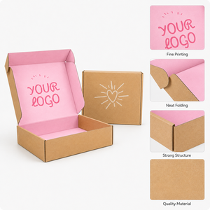 Cajas de Cartón Kraft de Doble Color, Plegables, Corrugadas, Reciclables, Ecológicas, con Logotipo Personalizado, Suministro al por Mayor - Product Image 3