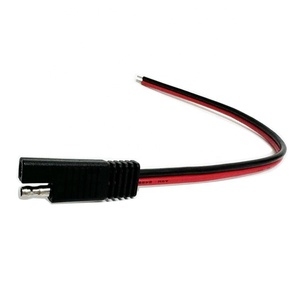 Conector SAE 14AWG-12in 2-Pin SAE Enchufe único Cable de extensión de alimentación SAE de desconexión rápida Adecuado para baterías solares y más - Product Image 1