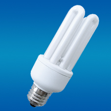 หลอดไฟ CFL พลาสติกสีขาว OEM ขั้ว E27 4U 6000K 80lm/W 6000 ชั่วโมง CRI 80 AC 220V รับประกัน 2 ปี 1760 ลูเมนส์ ควบคุมด้วยสวิตช์ - Product Image 4