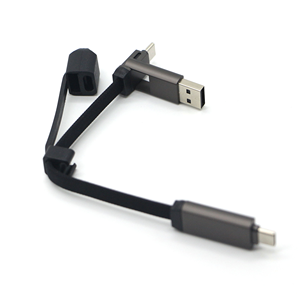 Câble de charge 4 en 1 homologué E, câble rétractable 4 en 1, chargeur de téléphone 2 en 2, câble de charge à ressort de type C, câble de charge rapide - Product Image 5