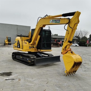 יפן ייבאה מחפר זחלי משומש מדגם קומטסו 70-8, 7 טון, PC70-8, מיני מחפר קומפקטי, משאבה הידראולית, זחל גומי, עיצוב ללא זנב. - Product Image 4