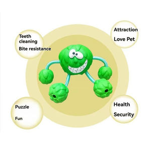 YZS-Pet Coton Corde Boule Conique Jouet Chien Fuite De Nourriture Jouet Alimentaire Puzzle Morsure Interactive Pet Ball Chew Dog Toy - Product Image 3