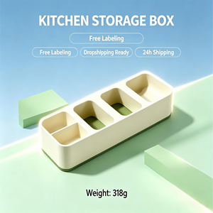 Caja de Almacenamiento de Cubiertos de Tamaño Pequeño, Organizador de Utensilios de Plástico para Cucharas, Tenedores y Cuchillos, Organización de Vajilla de <span class=keywords><strong>Cocina</strong></span> - Product Image 5