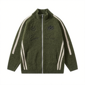 Мужской зимний трикотажный кардиган с принтом - Product Image 4